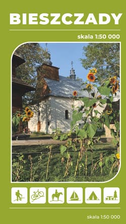 Mapa turystyczna Bieszczady 1:50 000