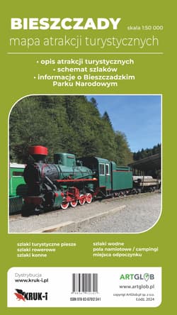 Galeria - zdjęcie nr. 2 - Mapa turystyczna Bieszczady 1:50 000