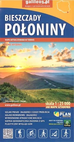 Mapa turystyczna - Bieszczady, Połoniny - Praca zbiorowa