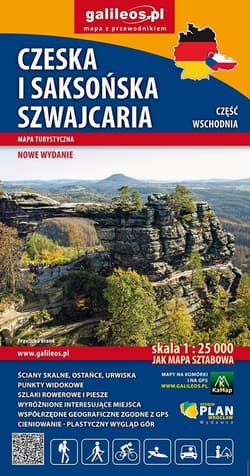 Mapa turystyczna - Czeska i Saksońska Szwajacaria - Praca zbiorowa