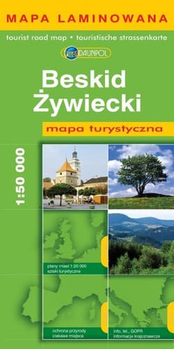 Mapa Turystyczna DAUNPOL. Beskid Żywiecki laminat - Praca zbiorowa