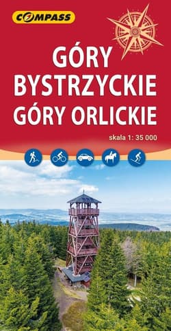 Mapa turystyczna - Góry Bystrzyckie, Góry Orlickie - Praca zbiorowa