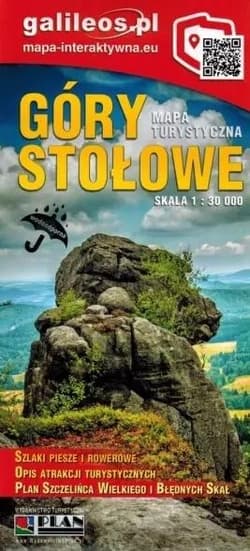 Mapa turystyczna - Góry Stołowe laminowana - Praca zbiorowa