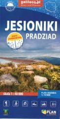 Mapa turystyczna - Jesioniki. Pradziad laminowana