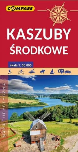 Mapa turystyczna. Kaszuby środkowe 1:55 000 - Praca zbiorowa