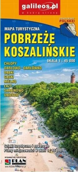 Mapa turystyczna - Pobrzeże Koszalińskie 1:45 000 - Praca zbiorowa