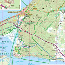 Galeria - zdjęcie nr. 5 - Mapa turystyczna Wybrzeże Bałtyku 1 Wolin Świnoujście Dziwnów Niechorze 1:50 000