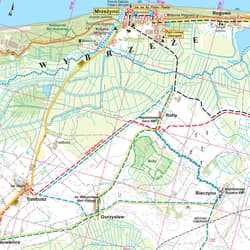 Galeria - zdjęcie nr. 4 - Mapa turystyczna Wybrzeże Bałtyku 2 Mrzeżyno Kołobrzeg Jarosławiec 1:50 000