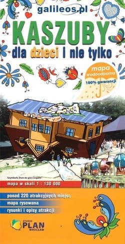 Mapa wodoodoprna - Kaszuby dla dzieci i nie tylko - Praca zbiorowa