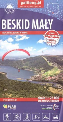 Mapa wodoodporna - Beskid Mały 1:25 000