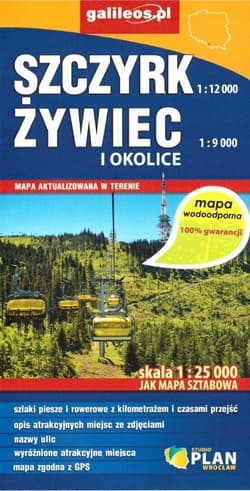 Mapa wodoodporna - Szczyrk, Żywiec i okolice - Praca zbiorowa