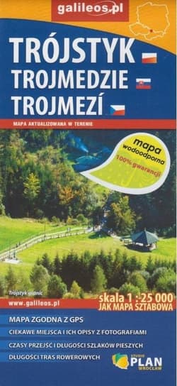 Mapa wodoodporna -Trójstyk/Trojmedzie/Trojmezi - Praca zbiorowa