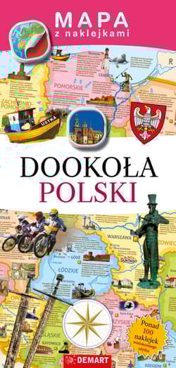Mapa z naklejkami. Dookoła Polski - Krzysztof Stefaniuk, Bogusława Karlicka