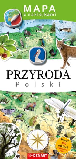 Mapa z naklejkami. Przyroda Polski - Chełchowski Wojciech, Bogusława Karlicka