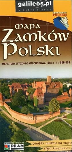 Mapa zamków Polski 1:900 000 - Praca zbiorowa