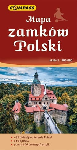Mapa zamków Polski 1:900 000 - Praca zbiorowa