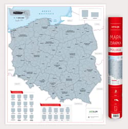 Galeria - zdjęcie nr. 5 - MAPA ZDRAPKA POLSKA 1:1 500 000
