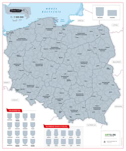 Galeria - zdjęcie nr. 3 - MAPA ZDRAPKA POLSKA 1:1 500 000