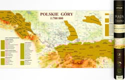 Mapa zdrapka - Polskie Góry 1:700 000 - Praca zbiorowa