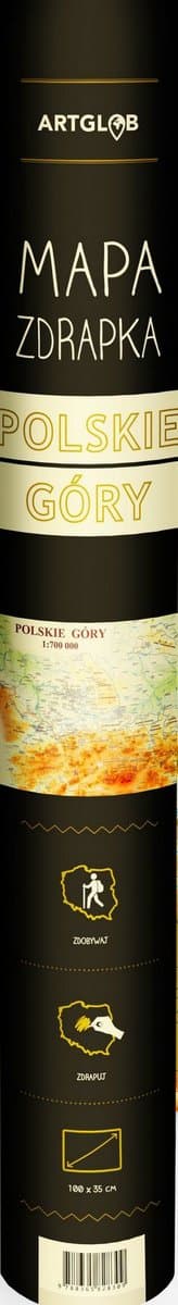 Galeria - zdjęcie nr. 2 - Mapa zdrapka - Polskie Góry 1:700 000