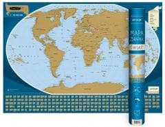Mapa zdrapka - Świat 1:50 000 000 - Praca zbiorowa