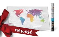 MAPA ZDRAPKA ŚWIAT TRAVEL MAP AIR WORLD