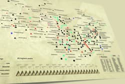 Galeria - zdjęcie nr. 5 - MAPA ZDRAPKA SZCZYTÓW GÓRSKICH TATRY