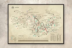 Galeria - zdjęcie nr. 2 - MAPA ZDRAPKA SZCZYTÓW GÓRSKICH TATRY