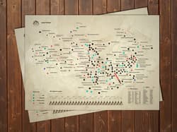 MAPA ZDRAPKA SZCZYTÓW GÓRSKICH TATRY