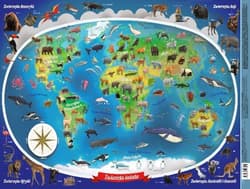 Mappuzzle Junior - Zwierzęta świata - podkładka
