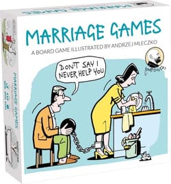 Marriage Games wersja angielska Gra planszowa ilustrowana rysunkami Andrzeja Mleczki