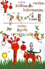 Marzipan. Żyrafa i przyjaciele + kredki - Praca zbiorowa