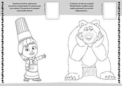 Galeria - zdjęcie nr. 4 - Masza i Niedźwiedź Koloruj i naklejaj 2