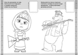 Galeria - zdjęcie nr. 2 - Masza i Niedźwiedź. Koloruj i naklejaj