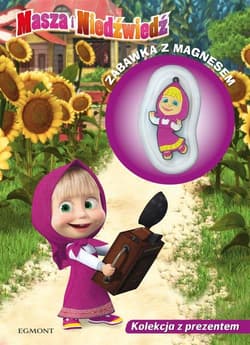 Masza i Niedźwiedź Uśmiech proszę! Oddychać, nie oddychać! Kolekcja z prezentem - zabawka z magnesem.