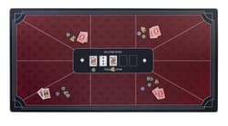 Mata do pokera czerwona (180x90cm)