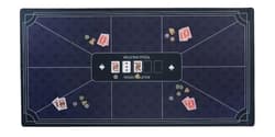 Mata pokerowa niebieska 177x89cm