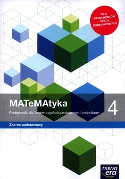 MATeMAtyka 4 Podręcznik Zakres podstawowy Szkoła ponadpodstawowa - Babiański Wojciech, Chańko Lech, Czarnowska Joanna