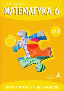 Matematyka z plusem 6 Zeszyt ćwiczeń Część 1 Liczby i wyrażenia algebraiczne Szkoła podstawowa - Sokołowska Aneta, Bolałek Z
