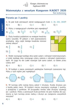 Galeria - zdjęcie nr. 2 - Matematyka z wesołym kangurem 2020 Kangur 7