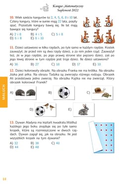 Galeria - zdjęcie nr. 5 - Matematyka z wesołym kangurem 2022 Kangur 6