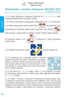 Galeria - zdjęcie nr. 3 - Matematyka z wesołym kangurem 2022 Kangur 6