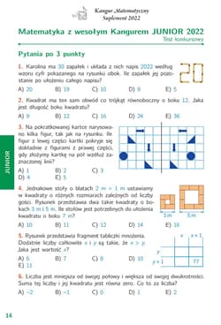 Galeria - zdjęcie nr. 2 - Matematyka z wesołym kangurem 2022 Kangur 7