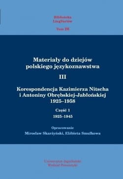 Materiały do dziejów pol. językoznawstwa 3 T.1-2 - Praca zbiorowa