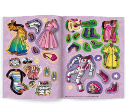 Galeria - zdjęcie nr. 2 - Mattel Barbie Brokatowe ubieranki SDLB-1106
