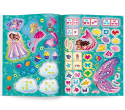 Galeria - zdjęcie nr. 4 - Mattel Barbie Dreamtopia 100 brokatowych naklejek NB-1402