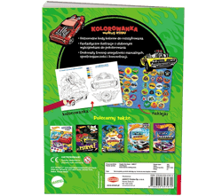 Galeria - zdjęcie nr. 4 - Mattel Hot Wheels Kolorowanka według kodu KKO-1602