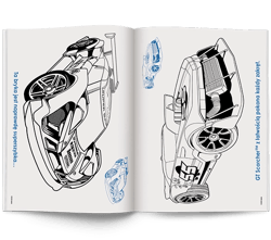 Galeria - zdjęcie nr. 2 - Mattel Hot Wheels. Kolorowanka z naklejkami