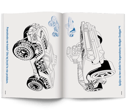 Galeria - zdjęcie nr. 3 - Mattel Hot Wheels. Kolorowanka z naklejkami