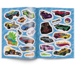 Galeria - zdjęcie nr. 4 - Mattel Hot Wheels. Kolorowanka z naklejkami